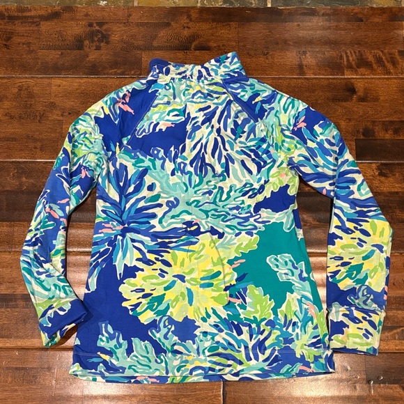 Lilly Pulitzer Blue and Green Patterned Top - Picture 5 of 9